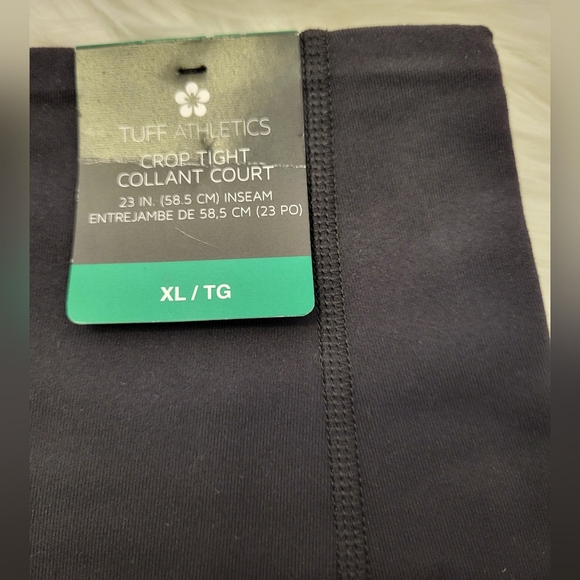 NEW- Tuff Athletics Black Leggings, Size XL (32) - Picture 4 of 5